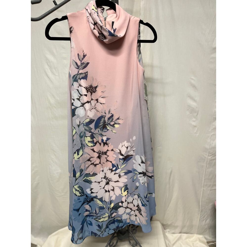 Vince Camuto Pink Floral Knee Length Dress - Picture 1 of 5
